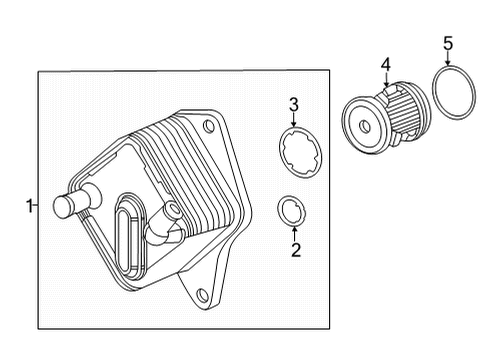 2022 Acura TLX Trans Oil Cooler Warmer (ATF) Diagram for 25560-5MX-A01