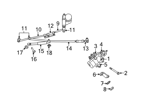 2006 Dodge Ram 1500 P/S Pump & Hoses, Steering Gear & Linkage Kit-Inner End Diagram for 68032265AA