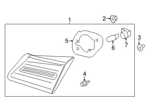 2015 Acura RLX Bulbs Gasket, Base Diagram for 34152-TY2-A01