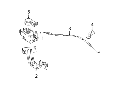 2005 Hyundai Tucson Cruise Control System Actuator Assembly-Cruise Control Diagram for 96440-2E000