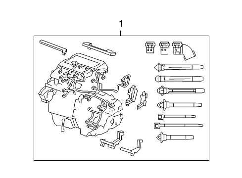 2010 Acura RDX Wiring Harness Wire Harness, Engine Diagram for 32110-RWC-A52