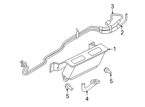 2004 Lincoln Navigator Trans Oil Cooler Connector Diagram for 3C3Z-7D273-AA