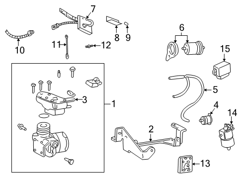 2004 Pontiac Montana Ride Control Sensor Connector Diagram for 19367637