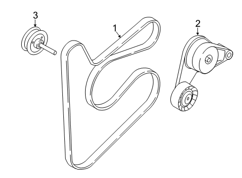 2017 Kia Soul Belts & Pulleys Ribbed V Belt Diagram for 252122E310