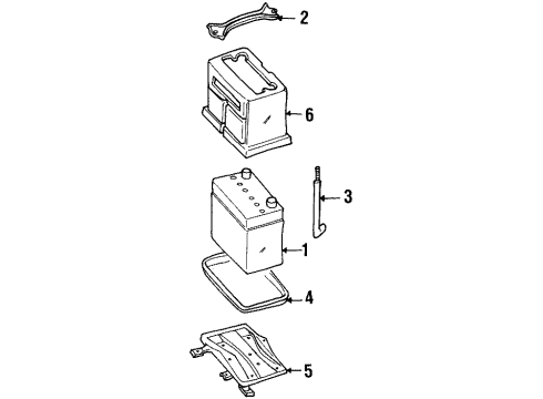 1998 Infiniti I30 Battery Cable Assy-Battery To Starter Motor Diagram for 24110-44U00