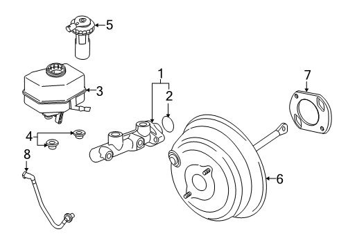 2015 BMW X6 Hydraulic System Vacuum Pipe With Non-Return Valve Diagram for 11667584945