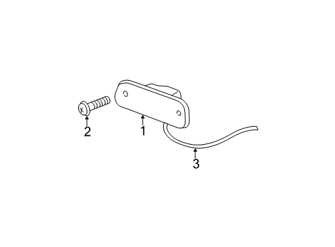 1999 Jeep Grand Cherokee High Mount Lamps Lamp-High Mounted Stop Diagram for 55155140AB
