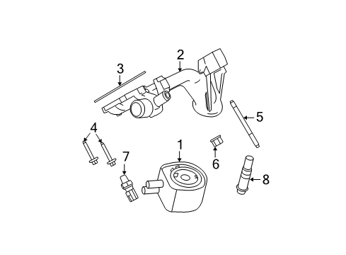 2010 Ford F-350 Super Duty Senders Adapter Diagram for 7C3Z-6881-H