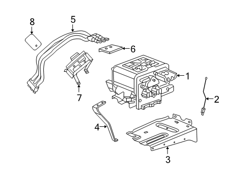 2006 GMC Sierra 1500 Hybrid Components Stator Asm, Generator (Remanufacture) Diagram for 19117206