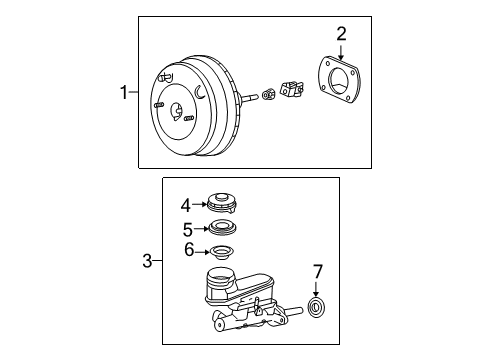 2007 Honda Accord Hydraulic System Power Set, Master (10") Diagram for 01469-SDB-A00