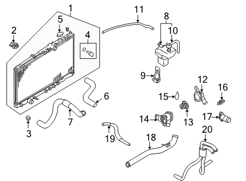 2003 Dodge Stratus Powertrain Control Sensor-DETONATION Diagram for 4557667AB