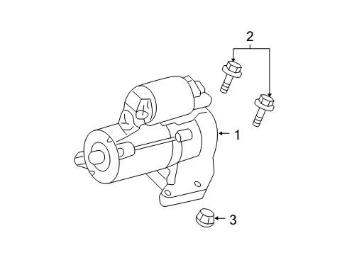 2011 Ford Escape Starter Starter Diagram for BE5Z-11002-E