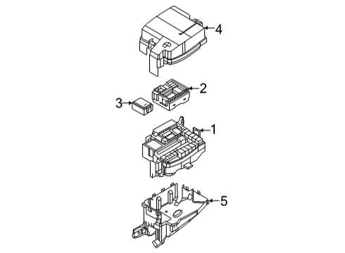 2021 Kia Sorento Fuse & Relay Pcb Block Assy Diagram for 91959P2200