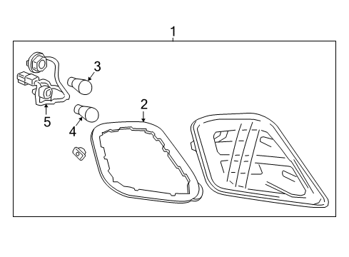 2017 Buick Cascada Bulbs Socket & Wire Diagram for 13419399