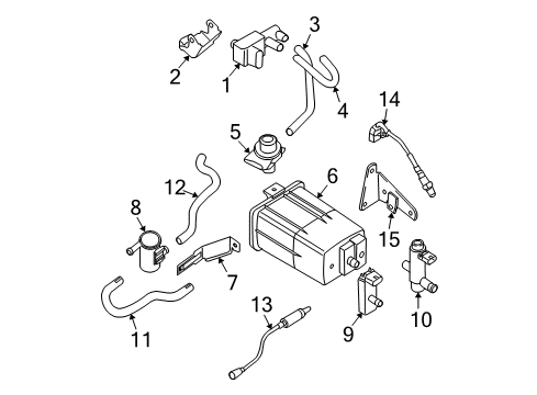 2010 Nissan Frontier Powertrain Control Bracket-Harness Diagram for 24239-EA005