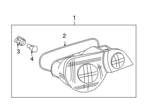 2004 BMW Z4 Tail Lamps Tail Light, Right Diagram for 63217165722