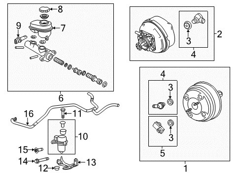 2014 Cadillac CTS Anti-Lock Brakes ABS Control Unit Diagram for 22932435