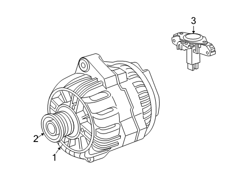 2010 BMW M6 Alternator Pulley Diagram for 12317789982