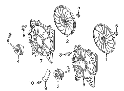 2021 Honda Civic Cooling Fan Screw-Washer (4X11) Diagram for 90041-P5A-003