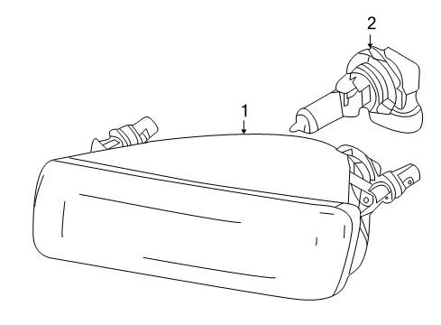 2009 Ford Explorer Fog Lamps Fog Lamp Diagram for 7L2Z-15200-AA