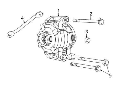2020 Jeep Grand Cherokee Alternator ALTERNATO-Engine Diagram for 5035679AA