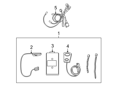 2014 Ford E-150 Communication System Components Module Diagram for 3W4Z-14B205-EA