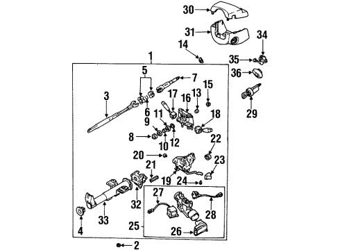 2000 Daewoo Lanos Switches Key Alarm Switch Diagram for 96238727