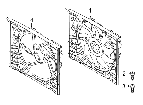 2021 BMW Z4 Cooling System, Radiator, Water Pump, Cooling Fan SCREW SELF-TAPPING Diagram for 11412343116