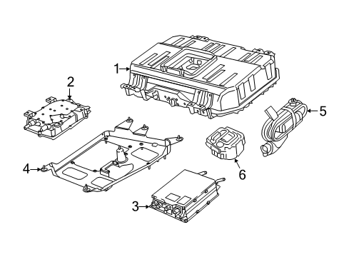 2019 Chrysler Pacifica Battery Battery-Hybrid Diagram for 68429967AE