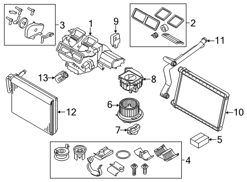 2012 BMW 128i Blower Motor & Fan Double Pipe Diagram for 64116947066