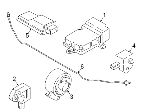 2018 BMW 530e xDrive Air Bag Components Con.Electronics Seat Rec.W.Seat Heat. Diagram for 65776811464