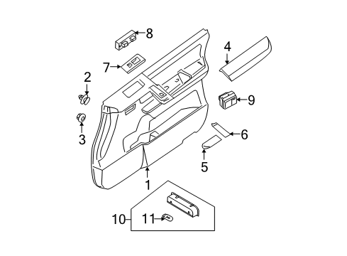 2008 Nissan Titan Bulbs Bulb Diagram for 26717-98902