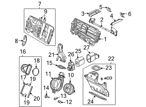 2009 Honda Civic Electrical Components Seal A, Duct Outlet Diagram for 1J634-RMX-300