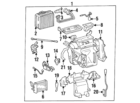 1992 Lexus ES300 Powertrain Control Reman TCCS Computer Diagram for 89661-33191-84