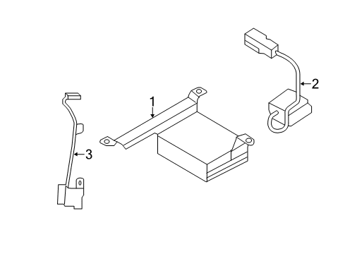 2013 Infiniti M37 Electrical Components Controller Assy-Active Noise Diagram for 281D1-1MA0C