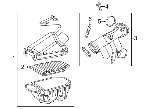 2015 Jeep Wrangler Filters Clamp Diagram for 6510268AA