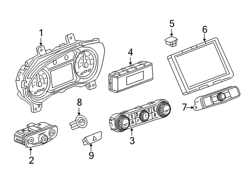 2018 GMC Terrain Cluster & Switches, Instrument Panel Cluster Diagram for 84365020