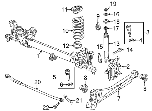 2019 Ram 3500 Shocks & Suspension Components - Front Front Knuckle Left Diagram for 68449543AA