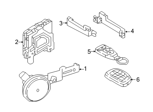 2019 Hyundai Elantra Keyless Entry Components Module Assembly-Smart Key Diagram for 95480-F2080