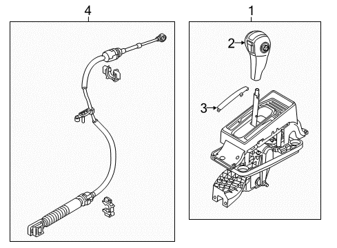 2013 Ford Mustang Shifter Housing Cap Diagram for DR3Z-7A214-AA