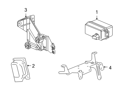 2006 Cadillac XLR Cruise Control System Module Diagram for 25831582