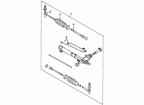 2000 Pontiac Grand Prix P/S Pump & Hoses, Steering Gear & Linkage Hose Asm-P/S Gear Inlet Diagram for 26064183