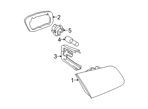 2010 BMW 328i Bulbs Fixing Bow, Left Diagram for 63217178387