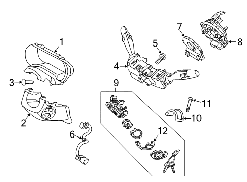 2018 Kia Optima Shroud, Switches & Levers Lead Wire Assembly-Mdps Diagram for 56396D5000