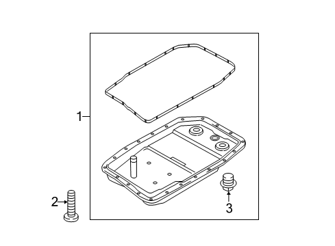 2014 BMW Z4 Transmission Countersunk Screw Diagram for 28107842386