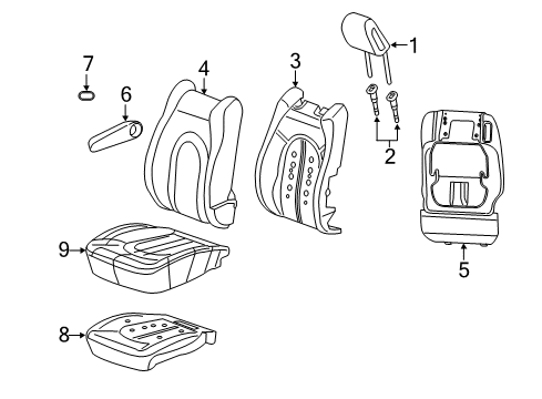 2017 Chrysler Pacifica Front Seat Components Module-OCCUPANT Classification Diagram for 68316533AB