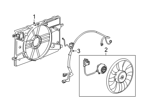 2016 Buick Verano Cooling System, Radiator, Water Pump, Cooling Fan Harness Asm-Engine Coolant Fan Wiring Diagram for 23240005