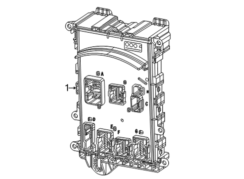 2022 Jeep Wagoneer Electrical Components MODULE-BODY CONTROLLER Diagram for 68425065AJ