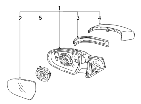 2021 Kia Seltos Mirrors Lamp Assembly-Outside Mi Diagram for 87614Q5000