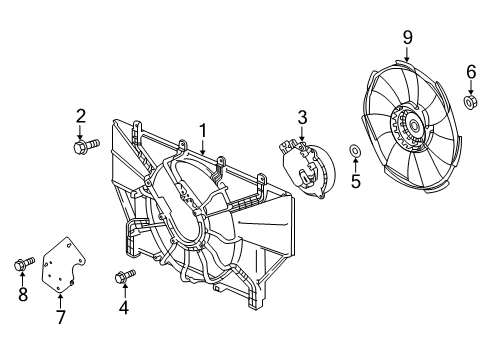 2020 Honda Accord Cooling System, Radiator, Water Pump, Cooling Fan Shroud Diagram for 19015-6C1-A01